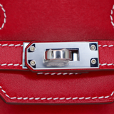 Hermès 25cm Birkin Sellier Rouge Piment Box Calf Leather Palladium Hardware