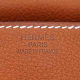 Hermès 42cm Kelly Maxi Fauve Barenia Leather Palladium Hardware