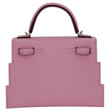 Hermès Kelly Doll Picto Mauve Sylvestre Epsom Leather Palladium Hardware
