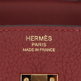 Hermès 25cm Birkin Rouge H Togo Leather Gold Hardware