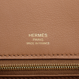 Hermès 25m Birkin Grizzly Gold/Alezan Suede/Swift Leather Gold Hardware
