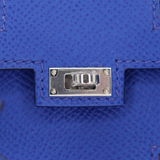 Hermès Kelly Doll Picto Bleu Royale Epsom Leather Palladium Hardware