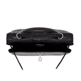 Hermès 25cm Kelly Retourne Black Matte Alligator Palladium Hardware