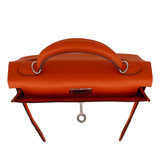 Hermès Kelly II Sellier Mini Orange Epsom Leather Palladium Hardware