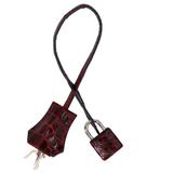 Hermès 35cm Birkin Bordeaux Shiny Porosus Crocodile Palladium Hardware