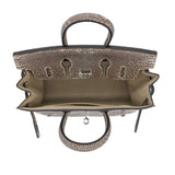 Herm�s 20cm Birkin Sellier Ombr√© Lizard Palladium Hardware