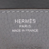 Herm�s 25cm Birkin Bleu Lin Togo Leather Palladium Hardware