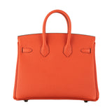 Herm�s 25cm Birkin Capucine Togo Leather Gold Hardware