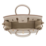 Herm�s 25cm Birkin Craie Togo Leather Gold Hardware