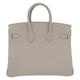 Herm�s 25cm Birkin Craie Togo Leather Rose Gold Hardware