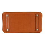 Herm�s 25cm Birkin Fauve Barenia Pebbled Leather Gold Hardware