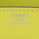Herm�s 25cm Birkin Lime Swift Leather Palladium Hardware