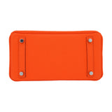 Herm�s 25cm Birkin Orange Minium Togo Leather Palladium Hardware