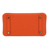 Herm�s 25cm Birkin Orange Togo Leather Gold Hardware