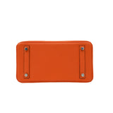 Herm�s 25cm Birkin Orange Togo Leather Palladium Hardware