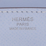 Herm�s 25cm Birkin Sellier Bleu Brume Epsom Leather Palladium Hardware