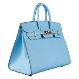 Herm�s 25cm Birkin Sellier Celeste Epsom Leather Gold Hardware