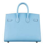 Herm�s 25cm Birkin Sellier Celeste Epsom Leather Gold Hardware