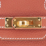 Herm�s 25cm Birkin Sienne Togo Leather Gold Hardware