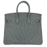 Herm�s 25cm Birkin Vert Amande Ostrich Gold Hardware
