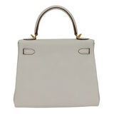 Herm�s 25cm Kelly Retourne Mushroom Togo Leather Gold Hardware