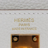 Herm�s 25cm Kelly Retourne Mushroom Togo Leather Gold Hardware