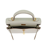 Herm�s 25cm Kelly Retourne Mushroom Togo Leather Gold Hardware