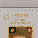 Herm�s 25cm Kelly Sellier HSS Craie Epsom Leather Gold Hardware