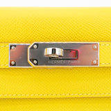 Herm�s 28cm Kelly Sellier Lime Epsom Leather Palladium Hardware
