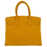 Herm√®s 30cm Birkin Ambre Togo Leather Palladium Hardware