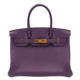 Herm�s 30cm Birkin Cassis Togo Leather Gold Hardware