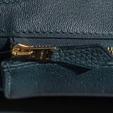 Herm�s 30cm Birkin Touch Vert Cypress Togo Leather Gold Hardware
