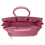 Hermès 35cm Birkin Bubblegum Clemence Palladium Hardware