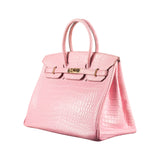 Herm√®s 35cm Birkin Bubblegum Matte Alligator GHW