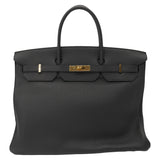 Herm�s 40cm Birkin Black Togo Leather Gold Hardware