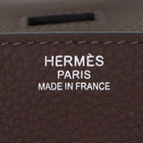 Herm�s 50cm HAC Multipockets Ebene Togo Leather Palladium Hardware