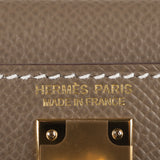 Hermès Kelly Mini II Etoupe Epsom Leather Gold Hardware