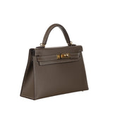 Hermès Kelly Mini II Etoupe Epsom Leather Gold Hardware