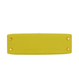 Herm�s Kelly Mini II HSS Jaune Citron/Rose Sakura Ch√®vre Leather Rose Gold Hardware