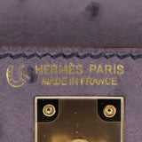 Herm�s Mini Kelly II HSS Gris Asphalt/ Beton Ostrich PBHW