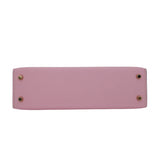 Herm�s Mini Kelly II HSS Rose Sakura/ Nata Ch√®vre Leather PBHW