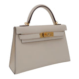 Hermès Mini Kelly II Nata Epsom Leather GHW