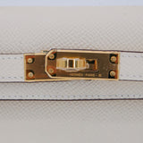 Hermès Mini Kelly II Nata Epsom Leather GHW