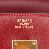 Hermès 35cm Birkin Rouge H Box Calf Leather Gold Hardware